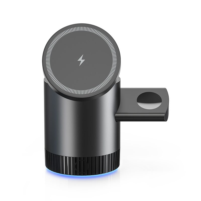 AK40 3 in 1 Cylinder Magnetic Wireless Charger - view 3