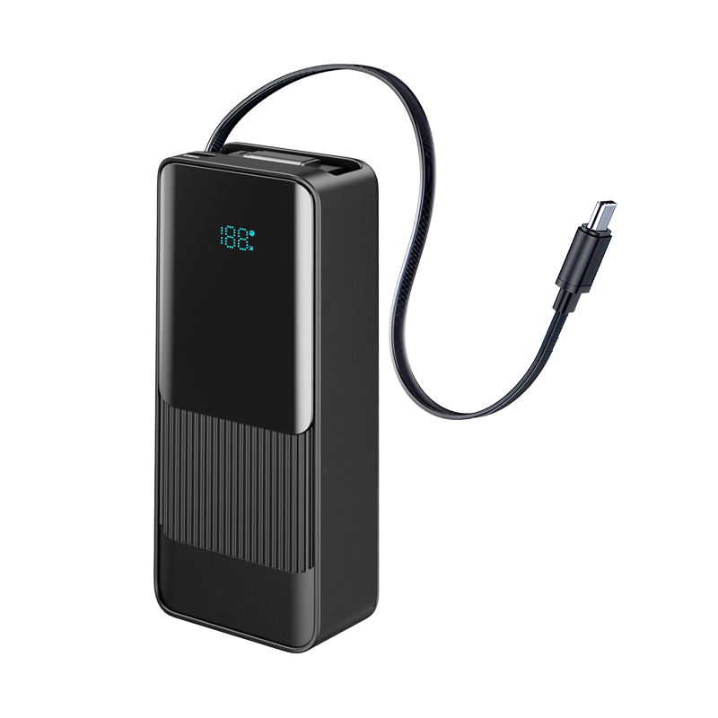 YP500 Powerbank mit einziehbarem Kabel