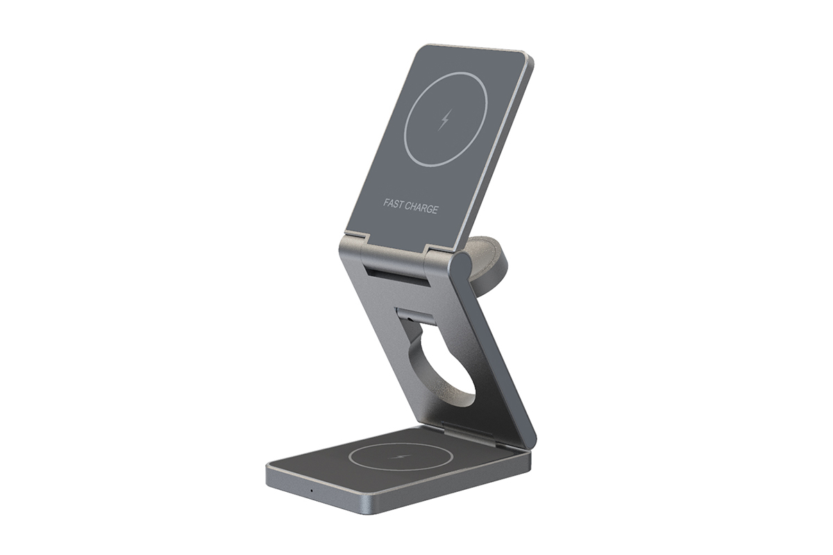 YT10 Aluminum alloy 3 in 1 Foldable Magnetic Wireless Charger - view 3